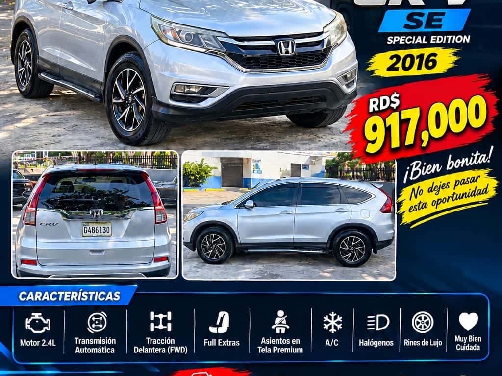 2016 Honda CR-V SE usado en venta por Welin Jimenez