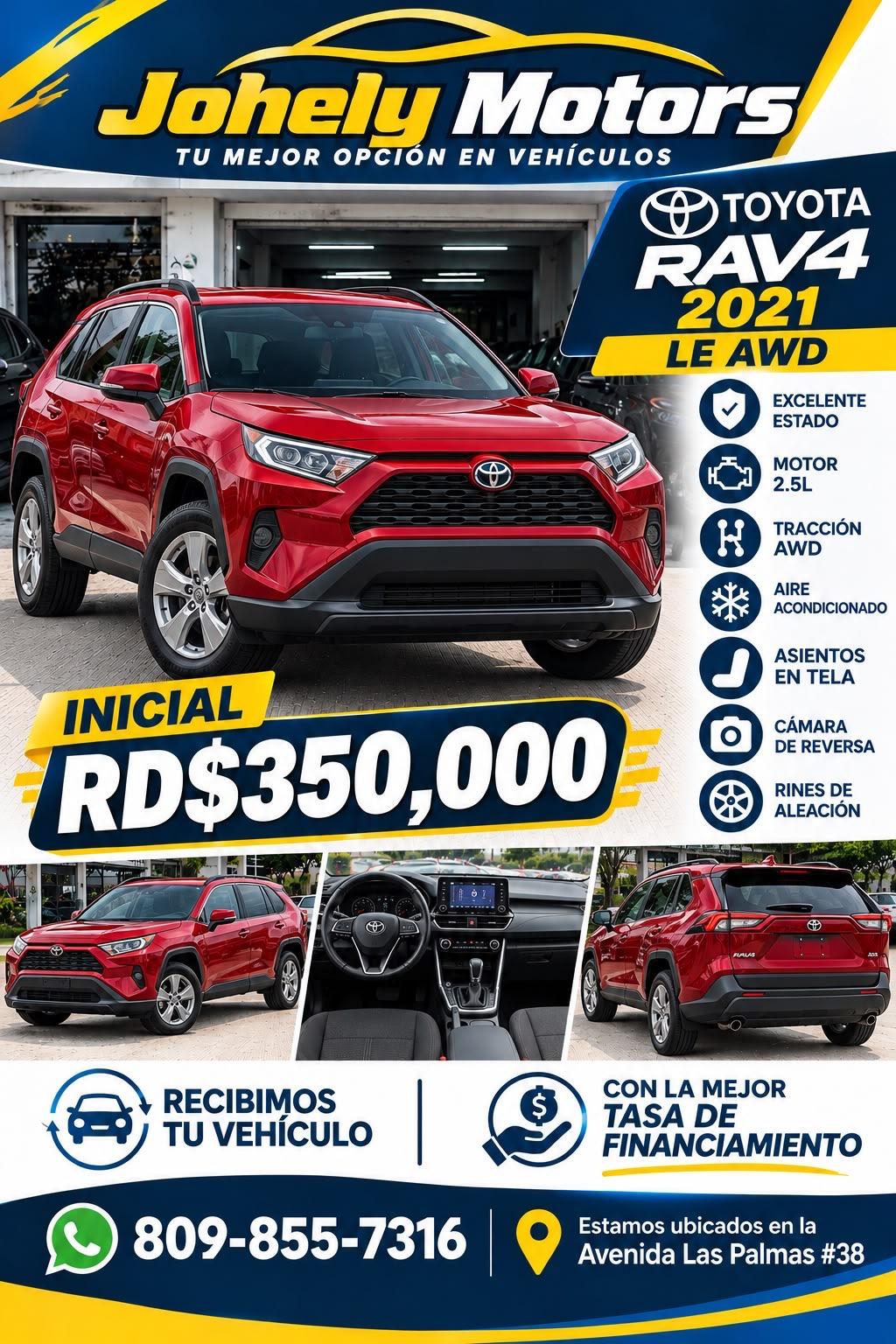 Toyota RAV4 LE 2021 en venta - vista principal