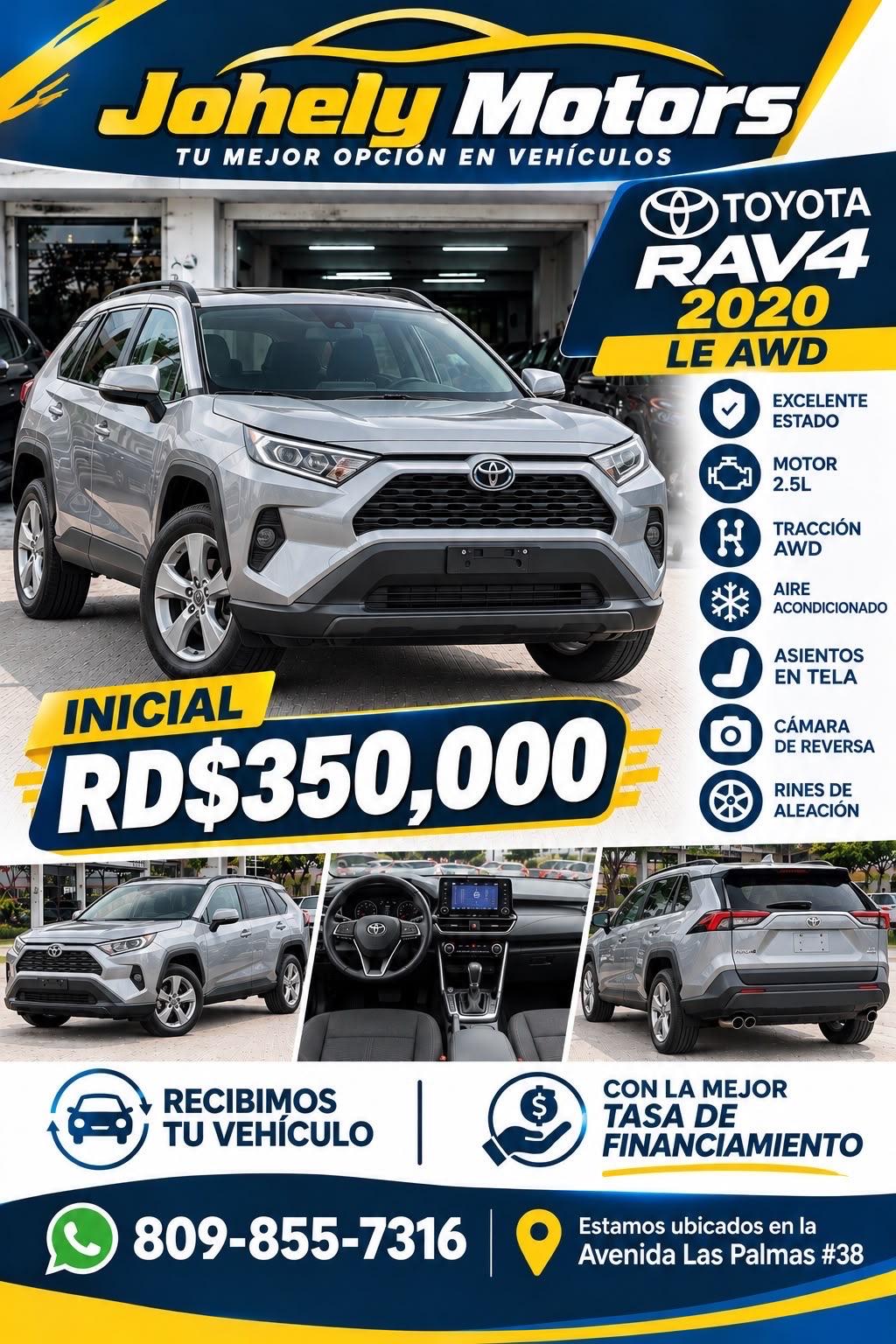 Toyota RAV4 XLE 2020 en venta - vista principal