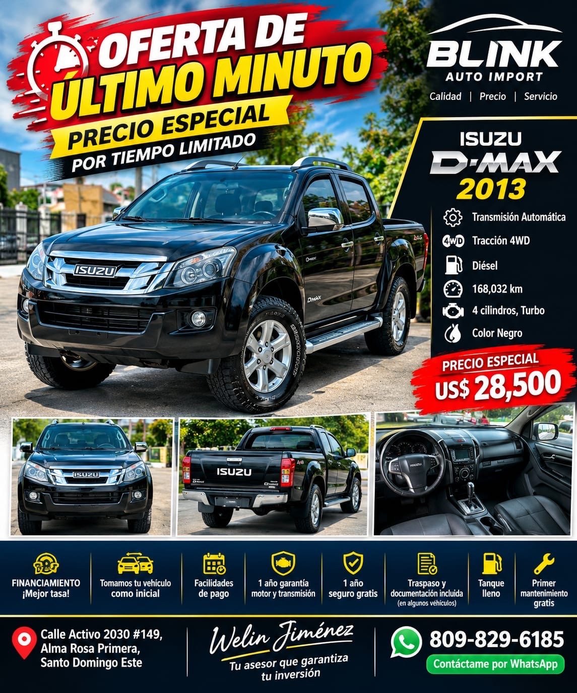 Isuzu DMAX Limited Edition 2013 en venta - vista principal