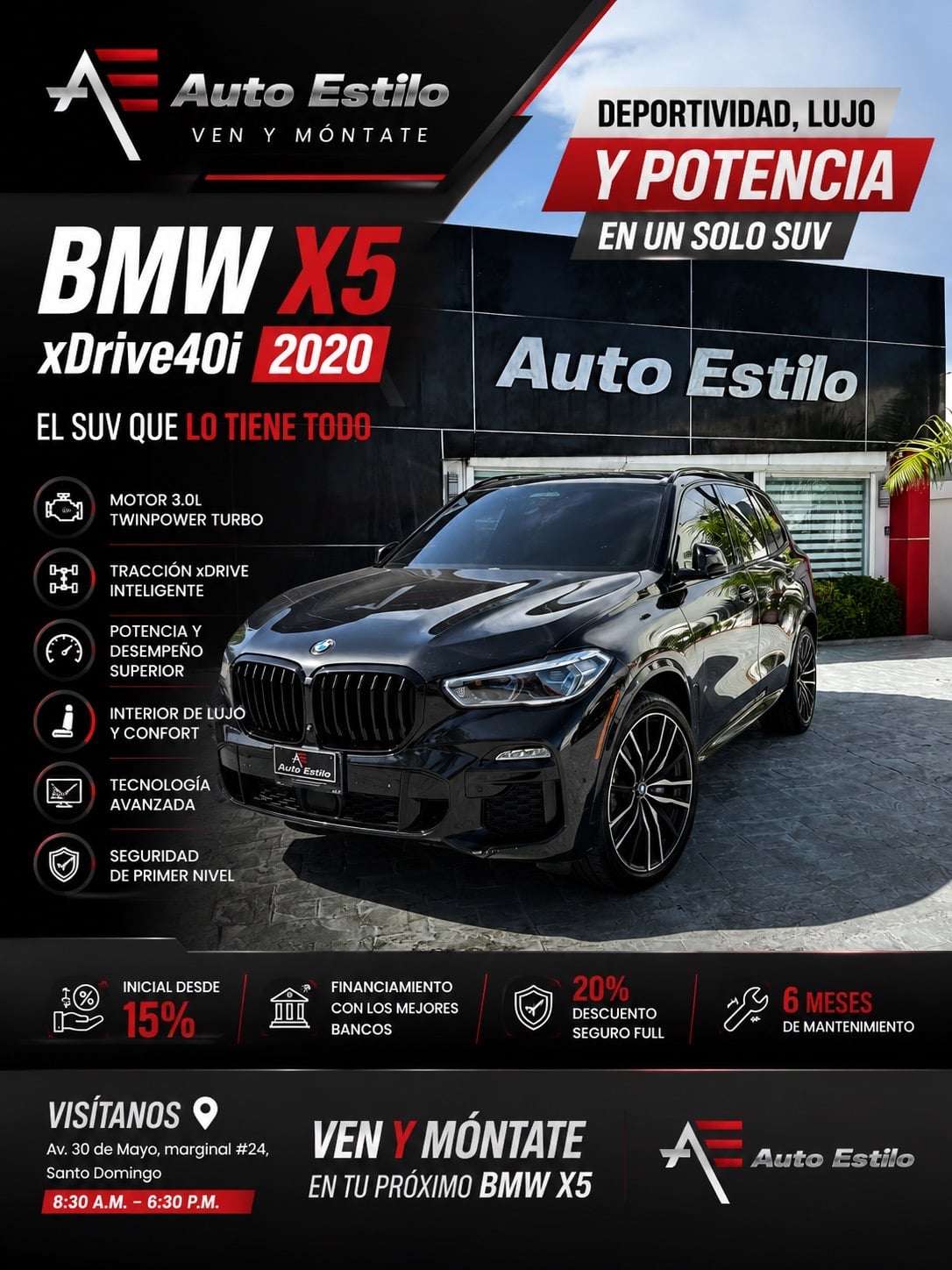 2020 BMW X5 xDrive40i usado en venta por AUTO ESTILO
