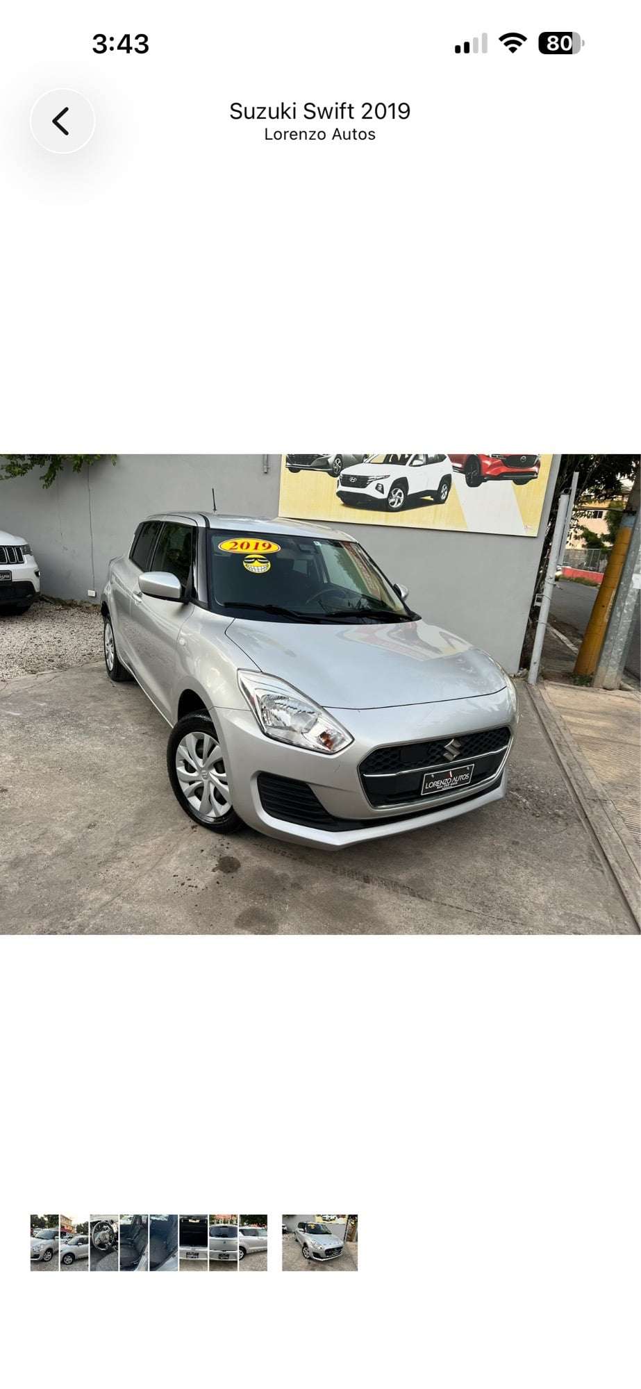 2019 Suzuki Swift usado en venta por LORENZO AUTOS