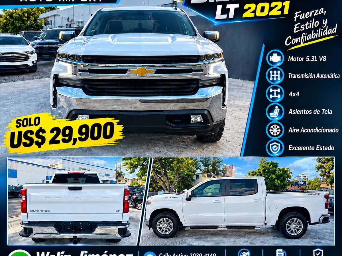 2021 Chevrolet Silverado 1500 LT usado en venta por Welin Jimenez