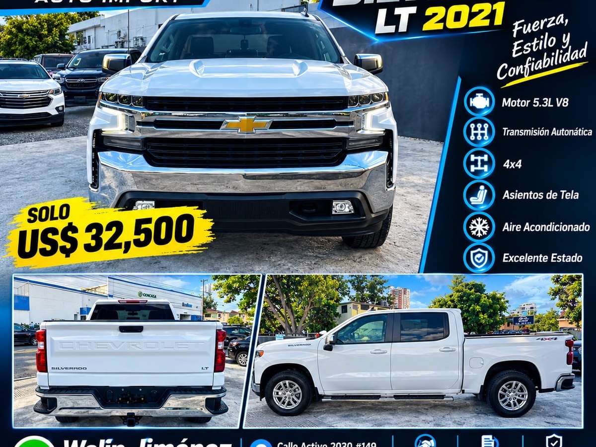 2021 Chevrolet Silverado 1500 LT usado en venta por Welin Jimenez