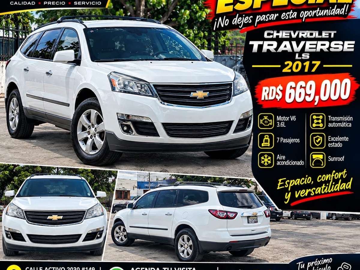 2017 Chevrolet Traverse LS usado en venta por Welin Jimenez