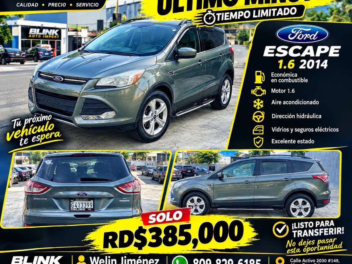2014 Ford Escape Ecoboost usado en venta por Welin Jimenez