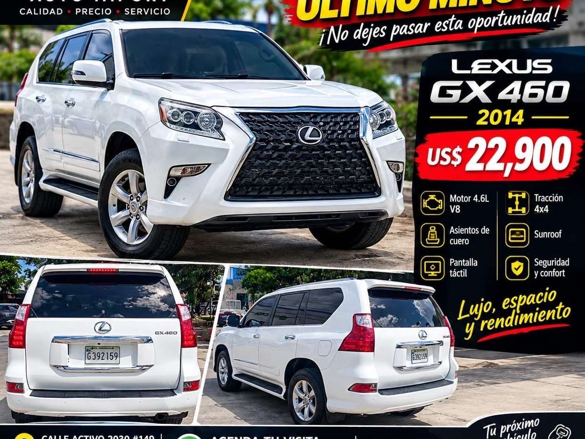 2014 Lexus GX 460 usado en venta por Welin Jimenez