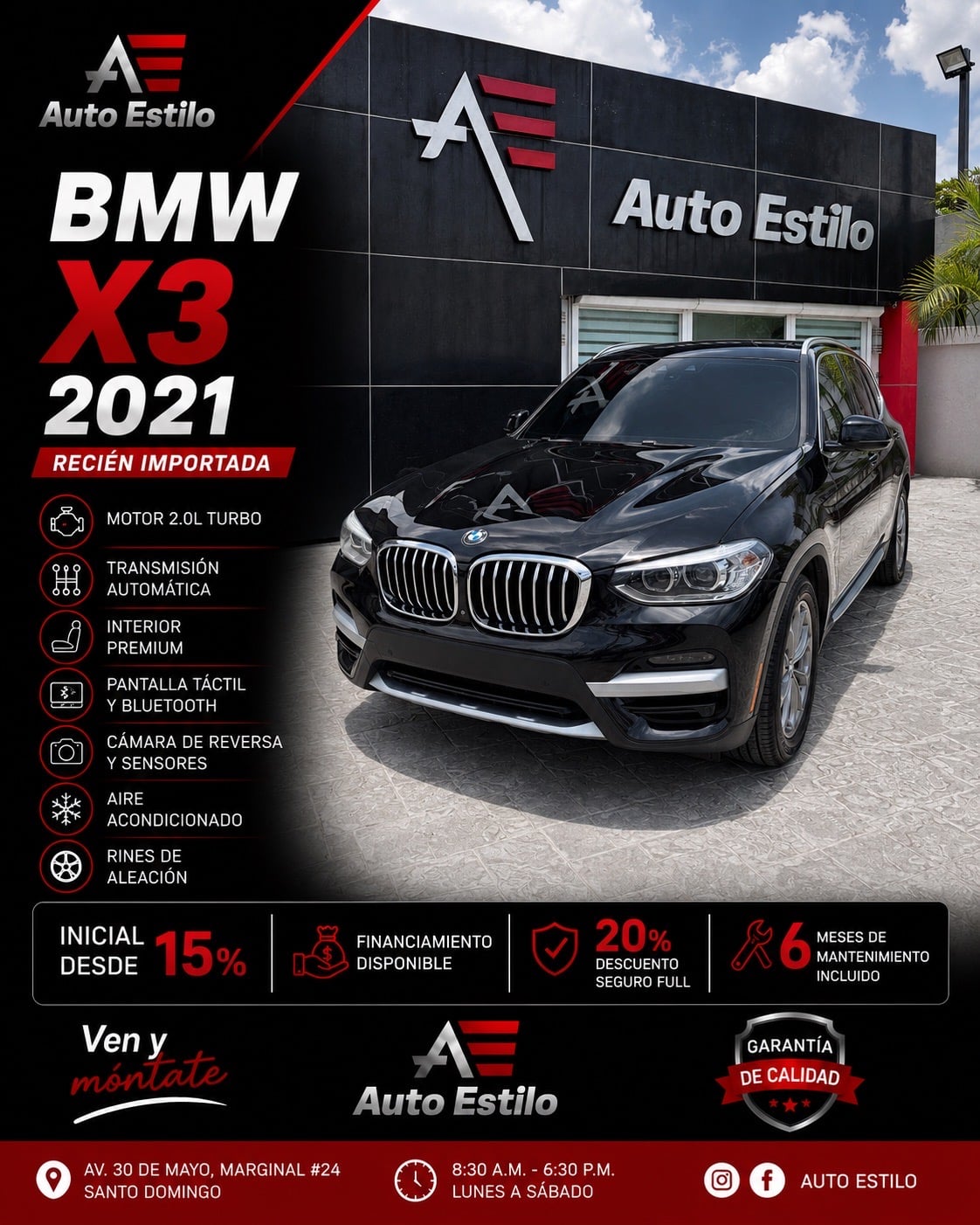 BMW X3 SDrive 30i 2021 en venta - vista principal