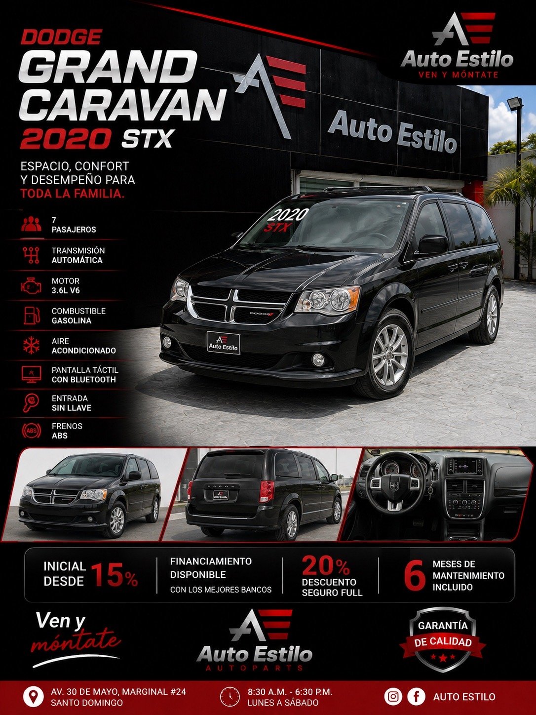 Dodge Grand Caravan SXT 2020 en venta - vista principal