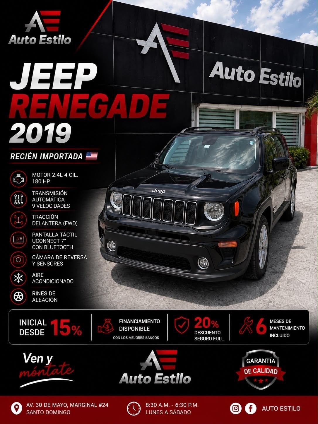 Jeep Renegade Latitude, North, Longitude 2019 en venta - vista principal