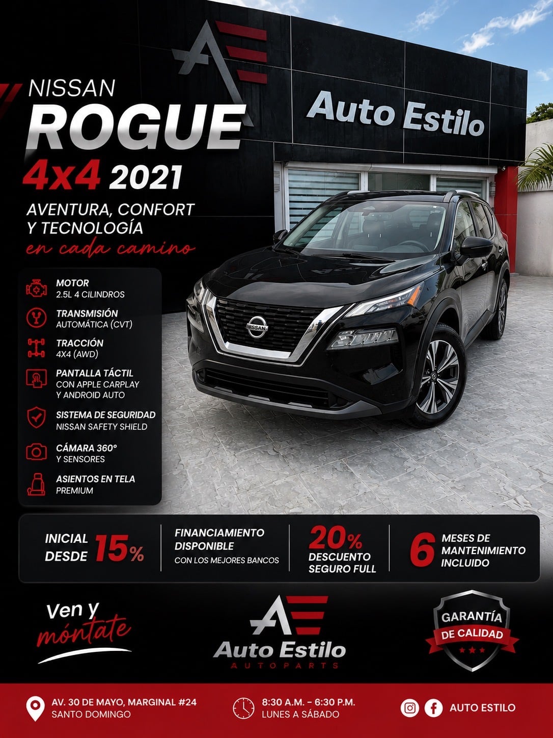 Nissan Rogue SV 2021 en venta - vista principal