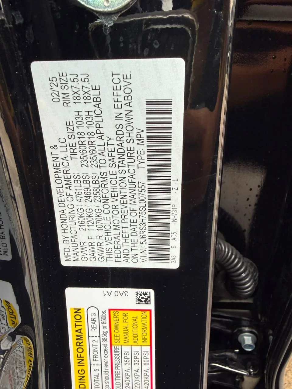 Honda CR-V EX-L 2025 - foto 12 de 12