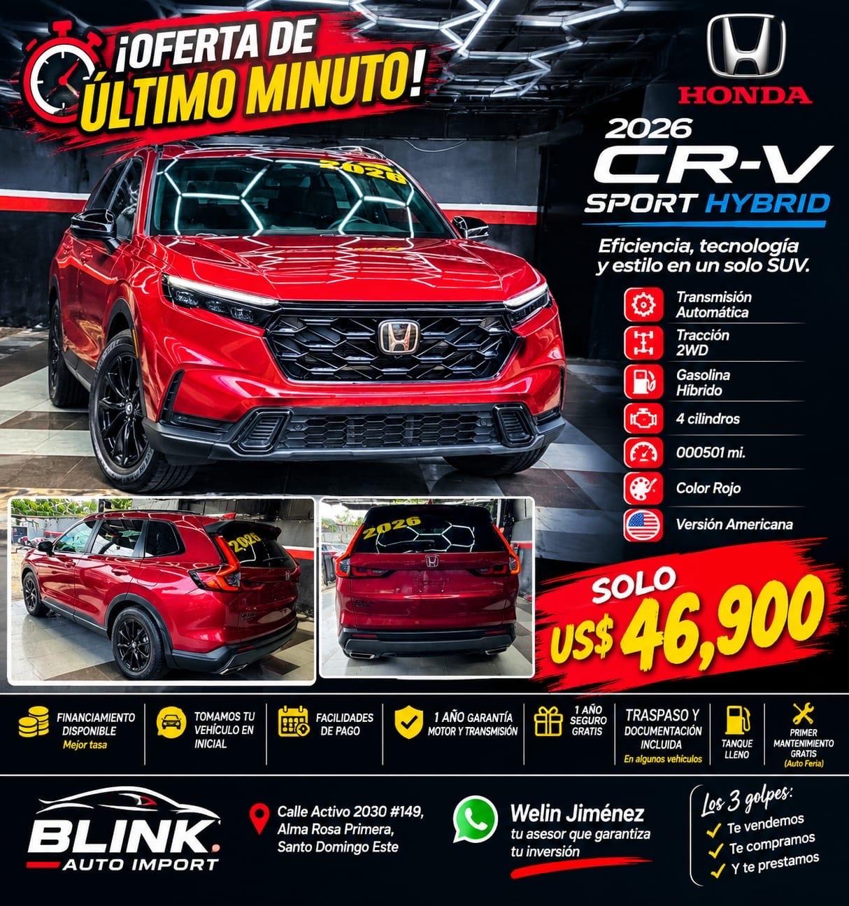 Honda CR-V Sport Hybrid 2026 en venta - vista principal