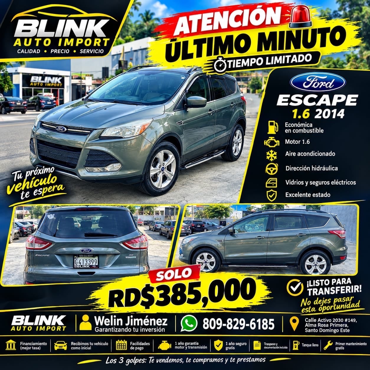 Ford Escape Ecoboost 2014 en venta - vista principal