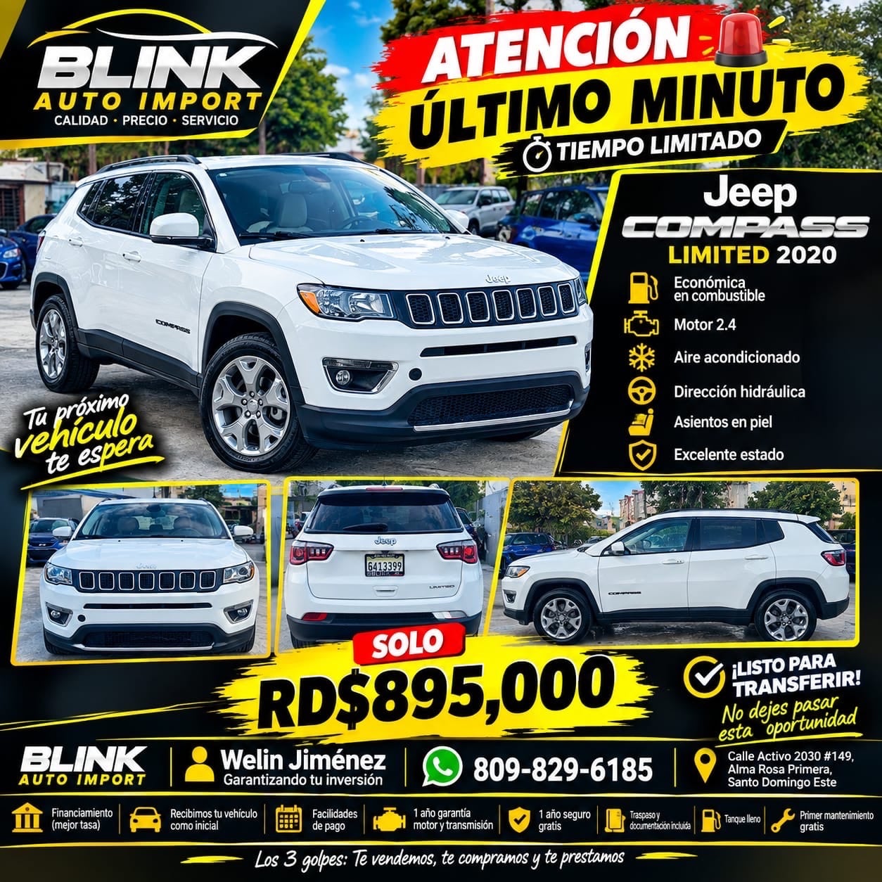 Jeep Compass Limited 2020 en venta - vista principal
