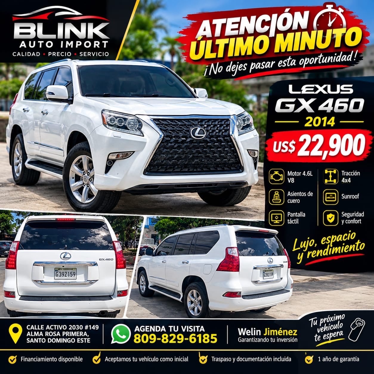 Lexus GX 460 2014 en venta - vista principal