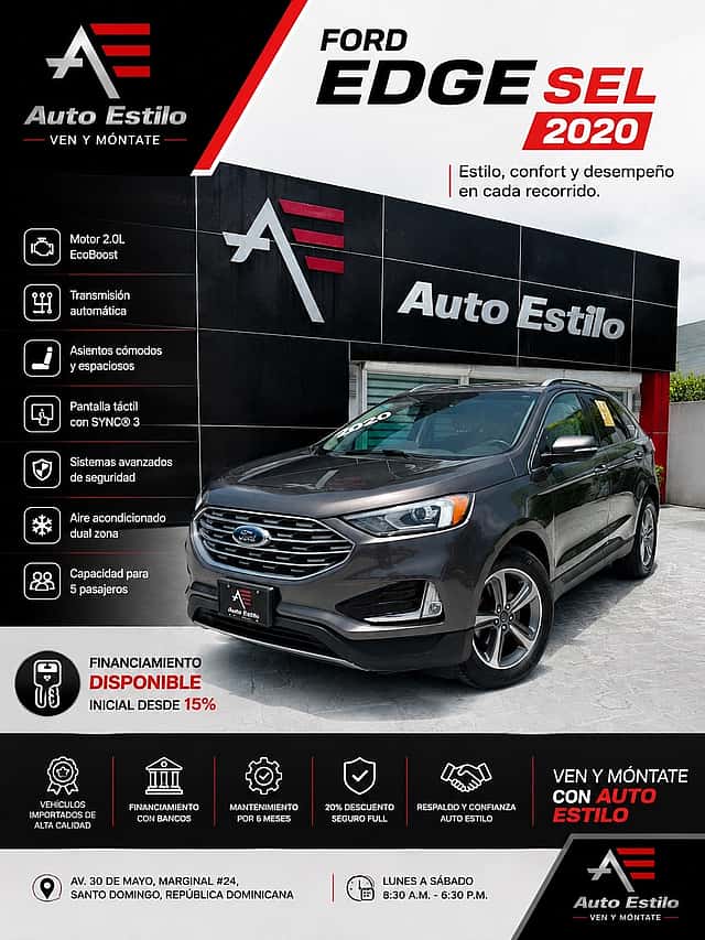 2020 Ford EDGE SEL usado en venta por AUTO ESTILO