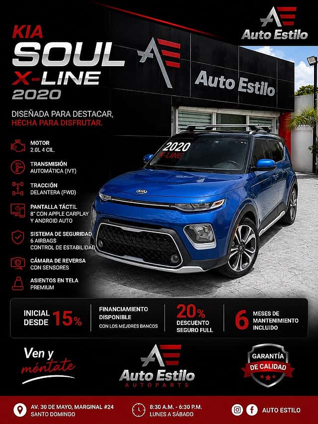2020 Kia Soul LX, S, X-Line usado en venta por AUTO ESTILO